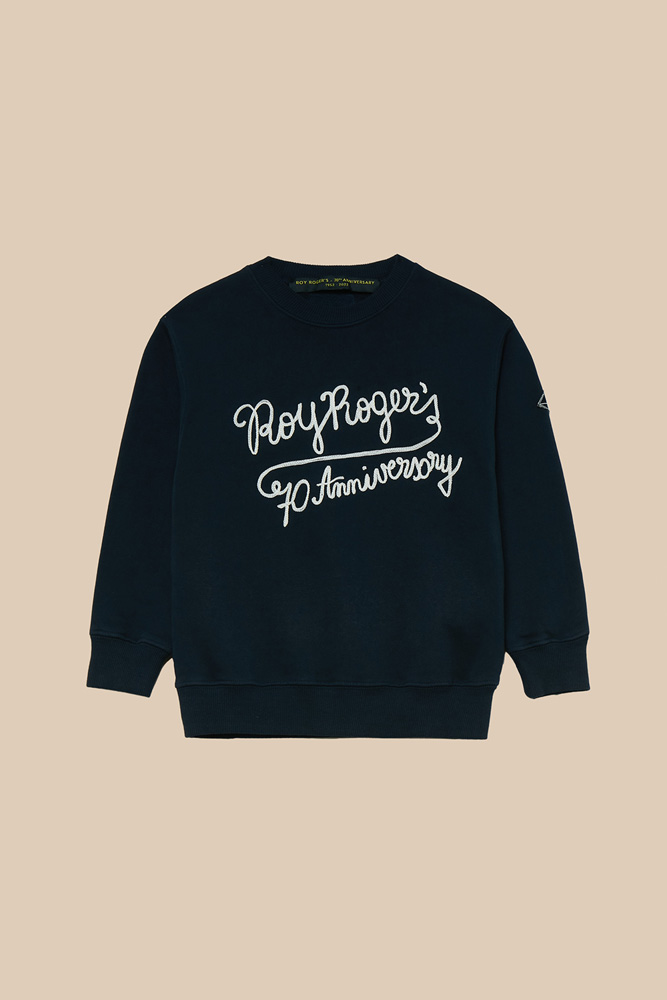 70TH SWEATSHIRT WITH ANNIVERSARY EMBROIDERY