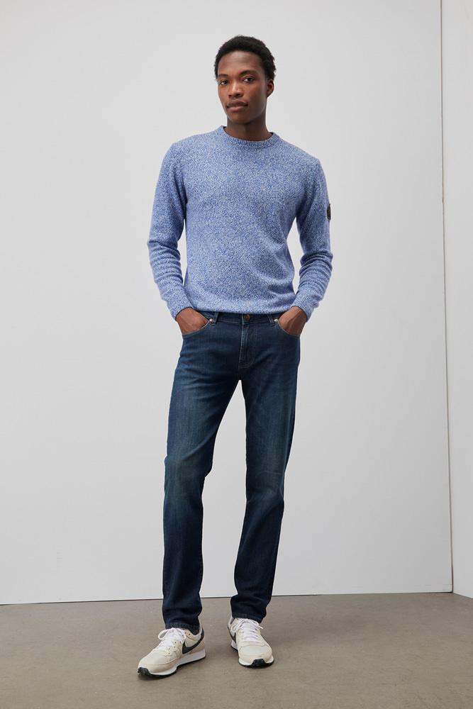 Jeans Roy Roger's Special Man 517 - Denim Elastico Lavaggio 81, Taglia 36, Vestibilità Slim Aderente, Blu