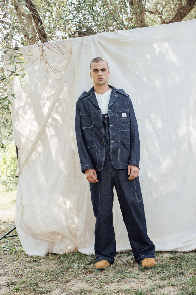 GIACCA WORK IN DENIM RINSE