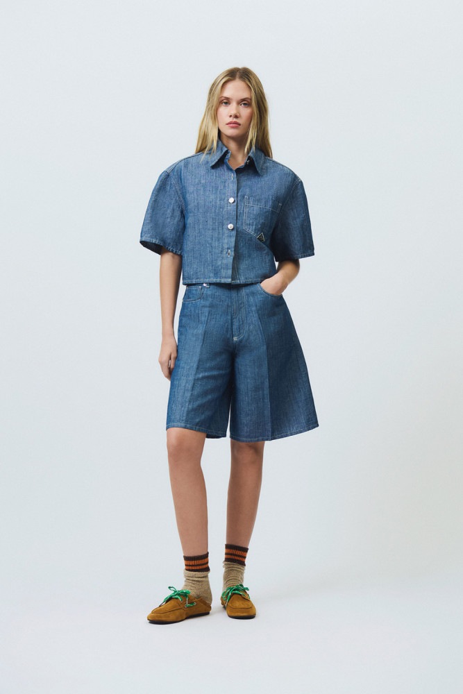 BERMUDA BILLY IN CHAMBRAY RINSE