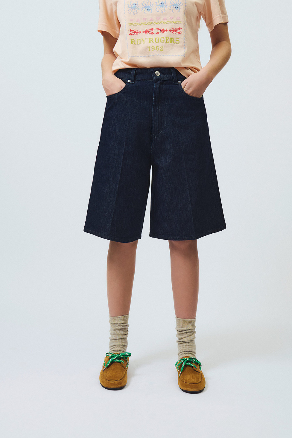 ROY ROGERS: BERMUDA BILLY IN DENIM LIGHT RINSE