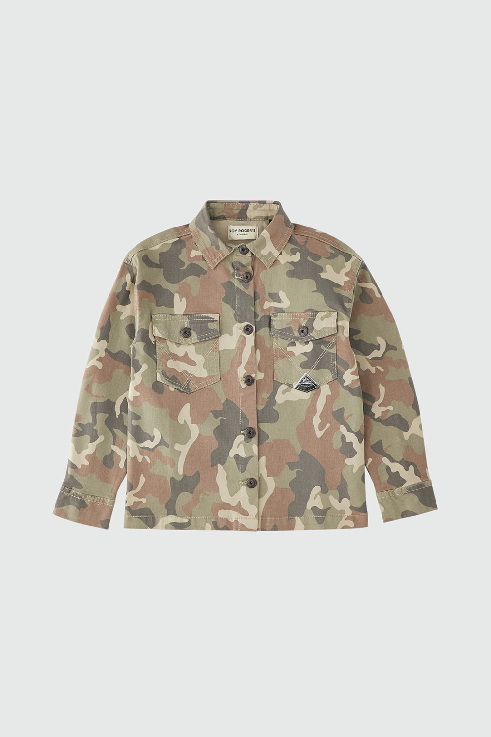 ROY ROGERS: SHIRT WITH CAMOUFLAGE PRINT