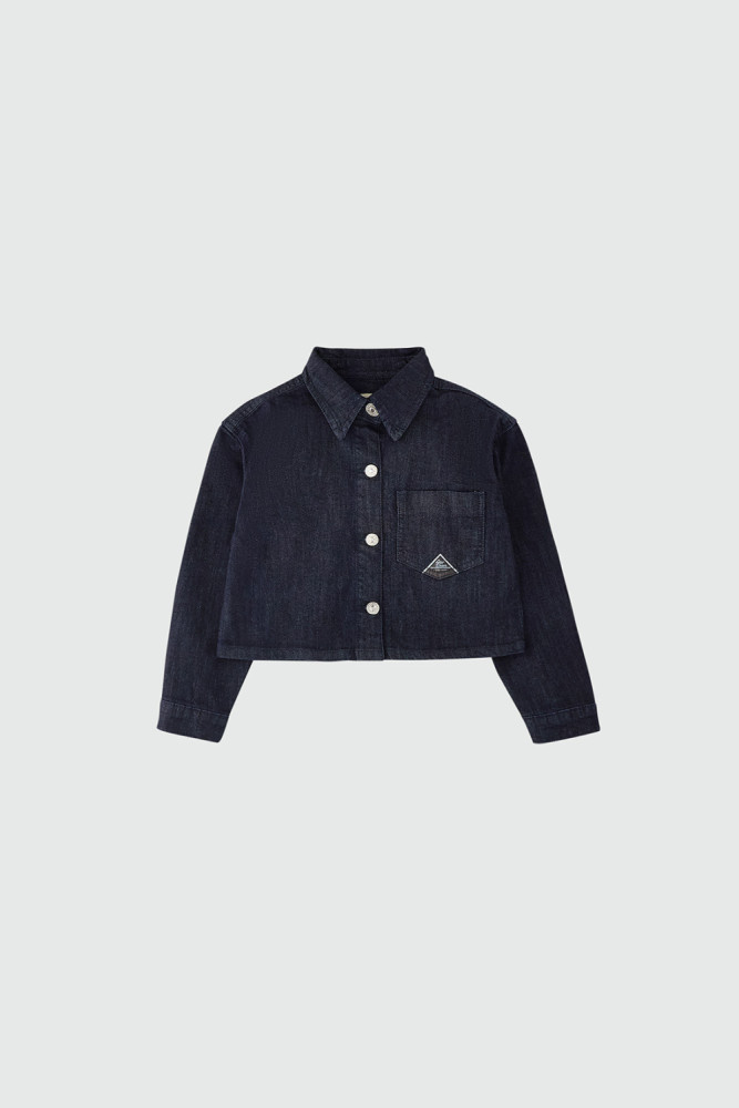 CROPPED DENIM SHIRT
