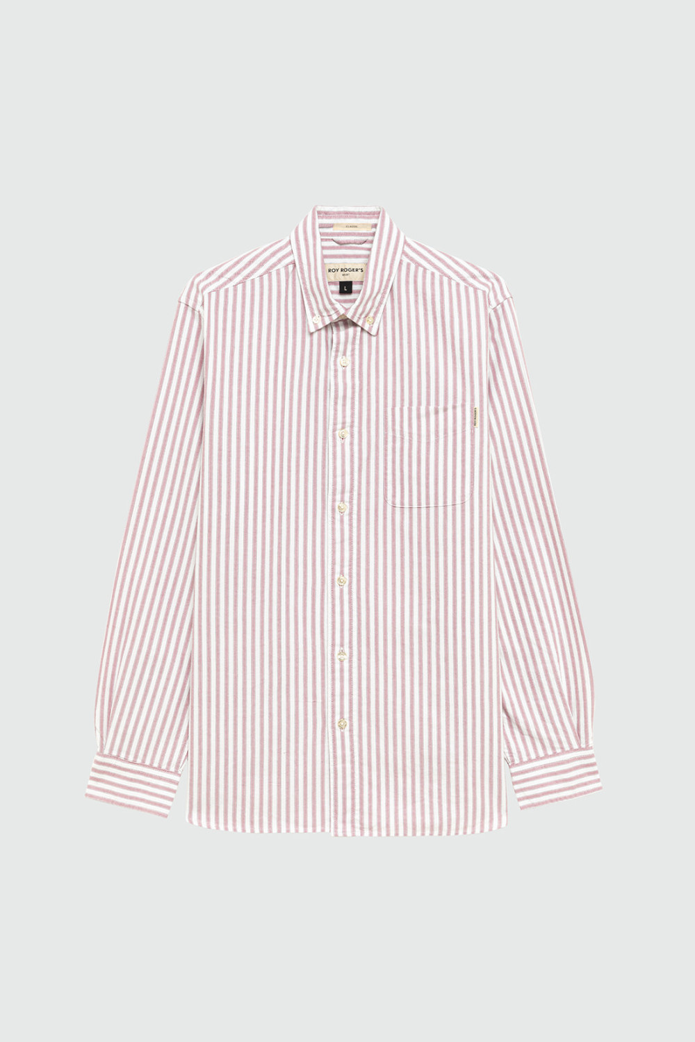 ROY ROGERS: CAMICIA OXFORD A RIGHE