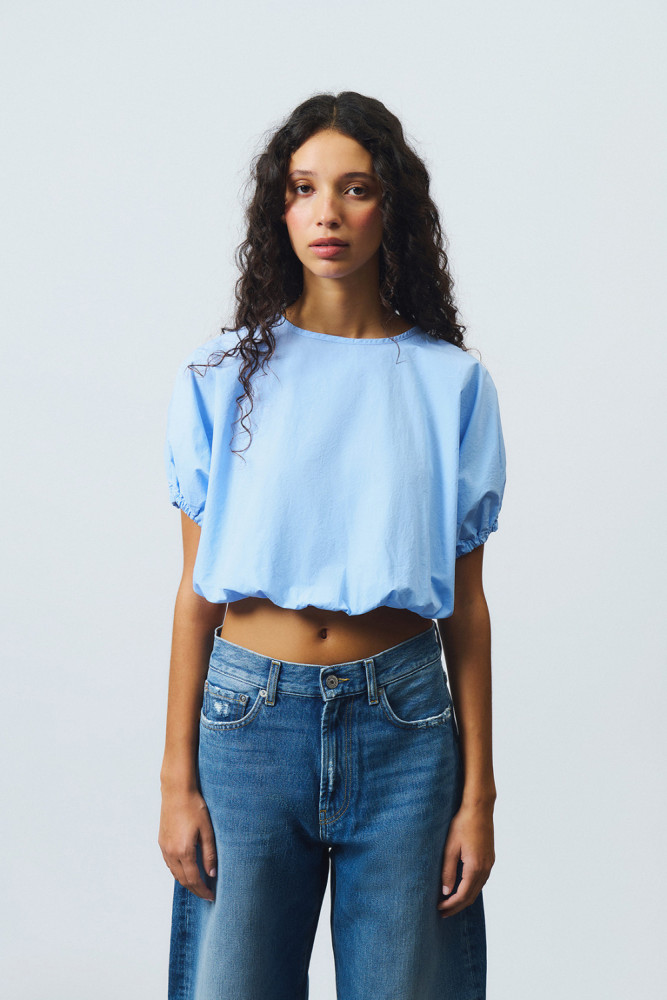 CAMICIA PUFF IN POPELINE 