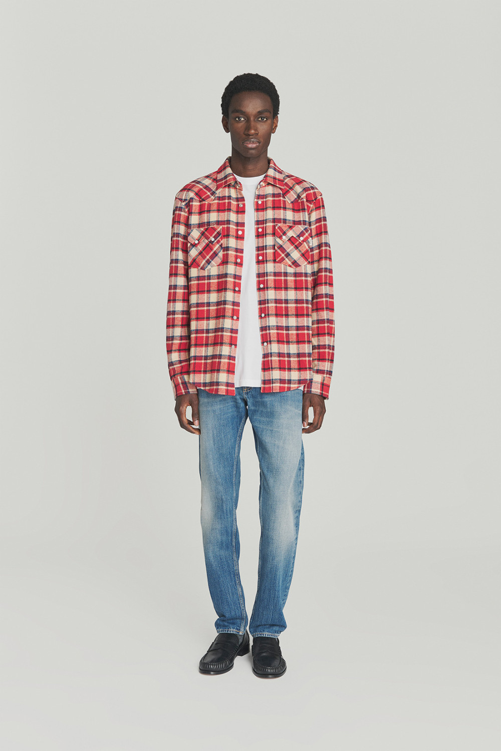 ROY ROGERS: WESTERN CHECK PRINT SHIRT