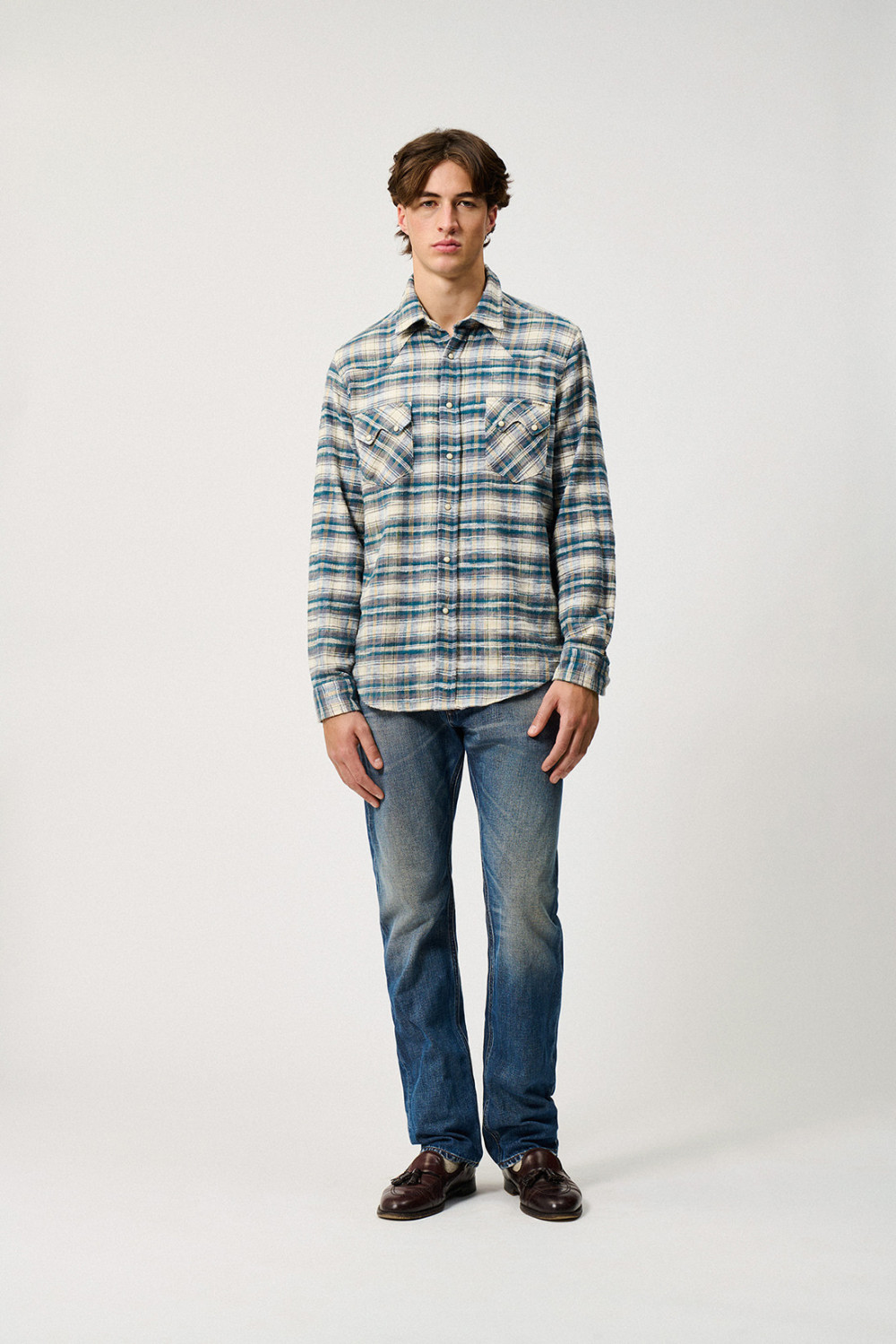 ROY ROGERS: CAMICIA WESTERN A QUADRI