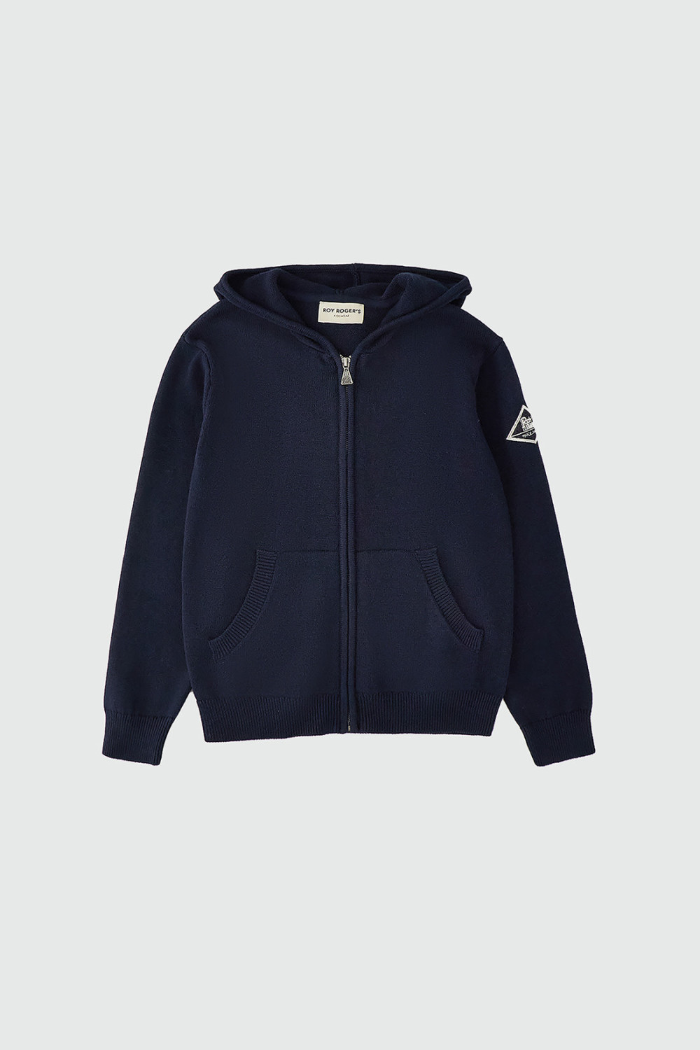 ROY ROGERS: CARDIGAN CON ZIP E CAPPUCCIO