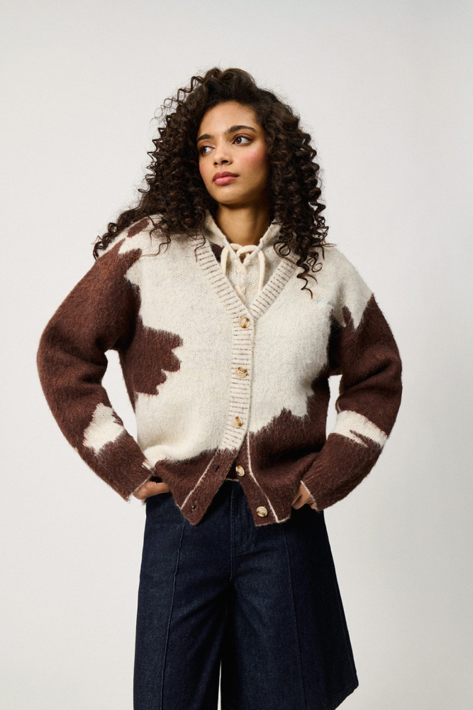 CARDIGAN  IN JACQUARD PONY