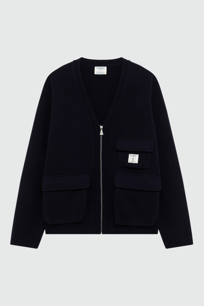 UTILITY CARDIGAN IN MERINO WOOL