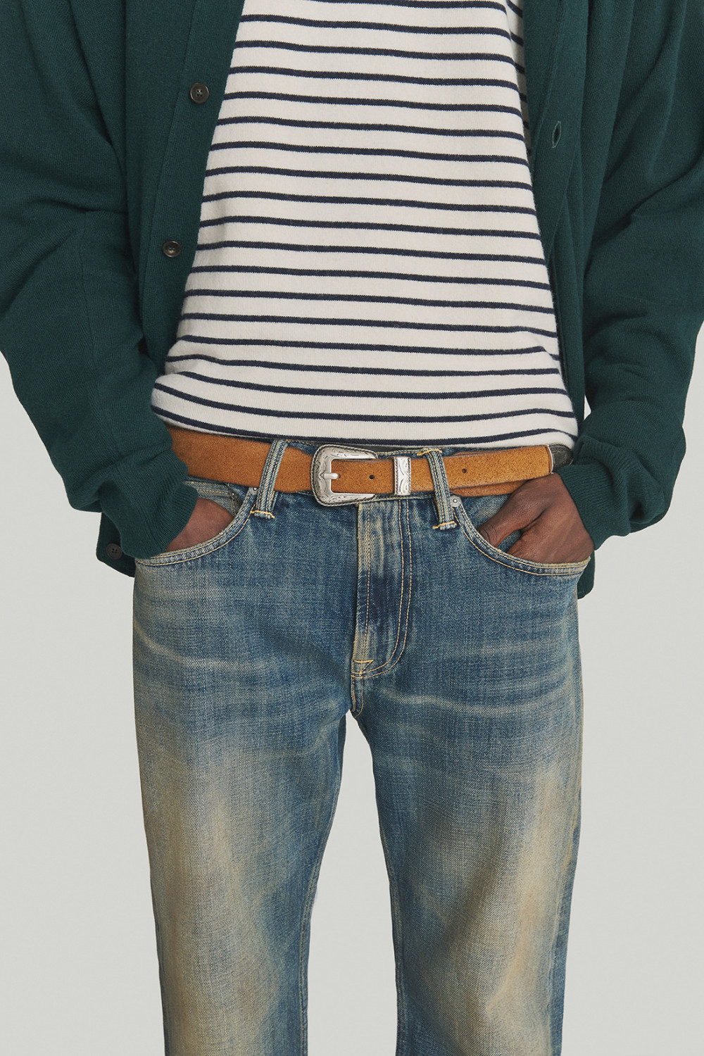 ROY ROGERS: MESCAL BELT IN CRUST SUEDE