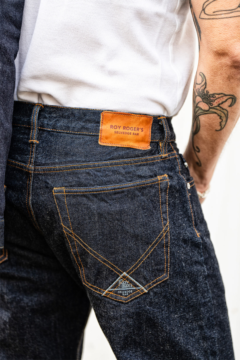 ROY ROGERS: CULT WIDE MAN JAP SELV. SHRINK TO FIT DENIM RINSE