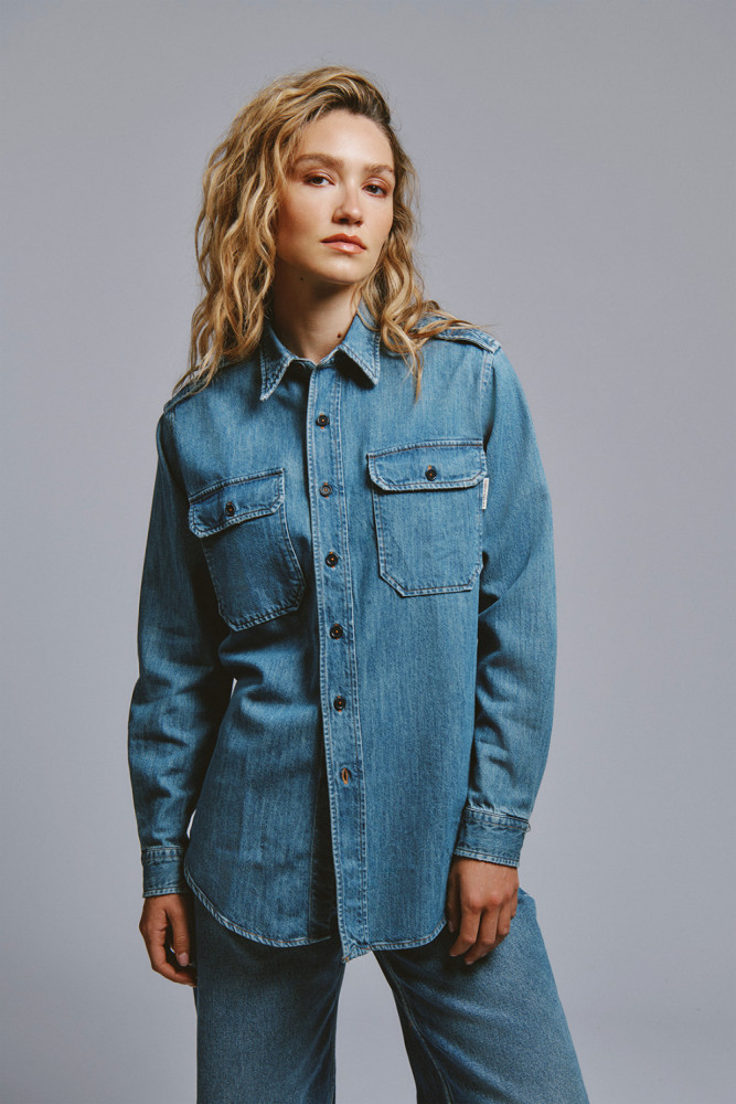 EVA X ROY ROGER'S - MILITARY SHIRT IN DENIM