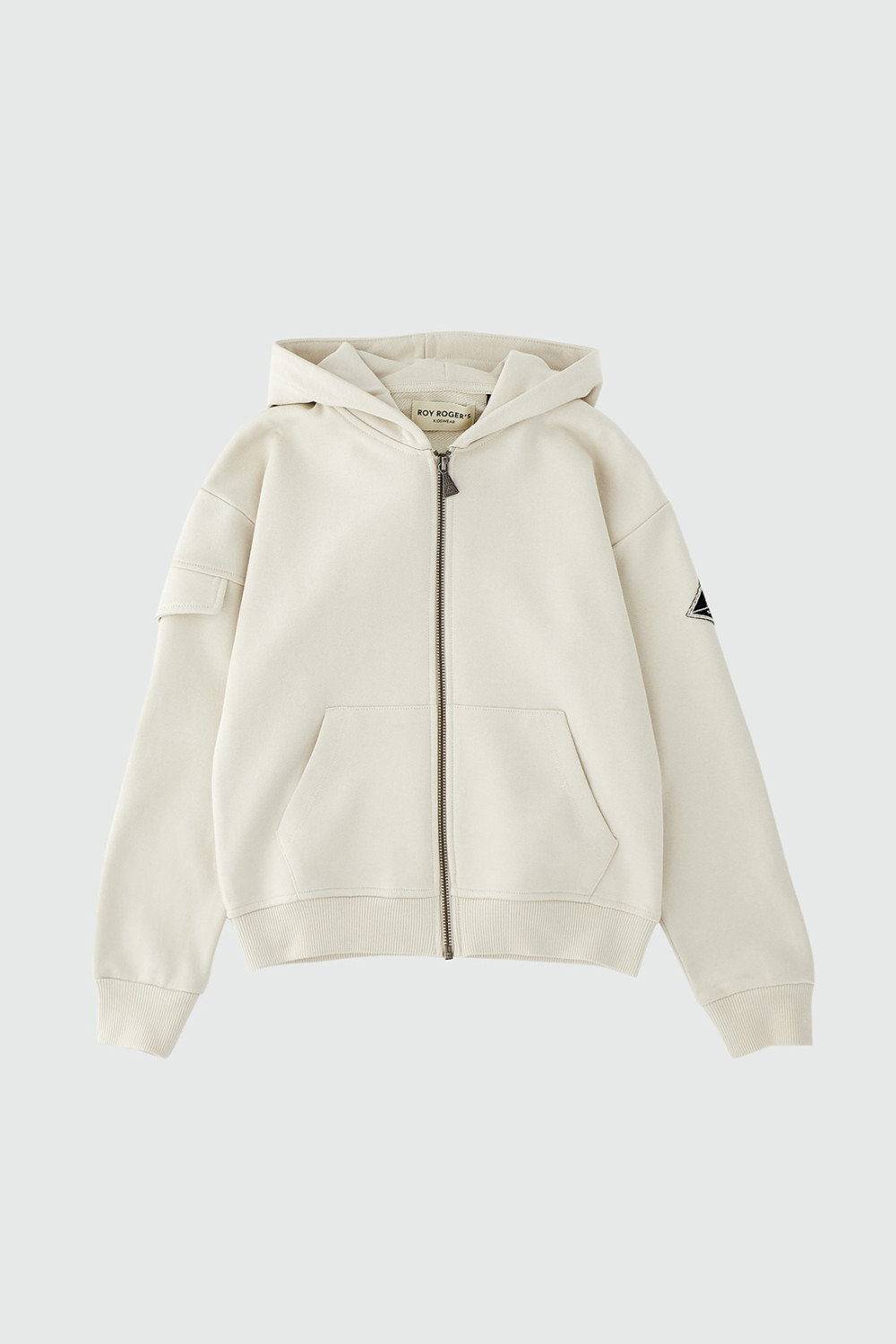 ROY ROGERS: FELPA CON CAPPUCCIO E ZIP