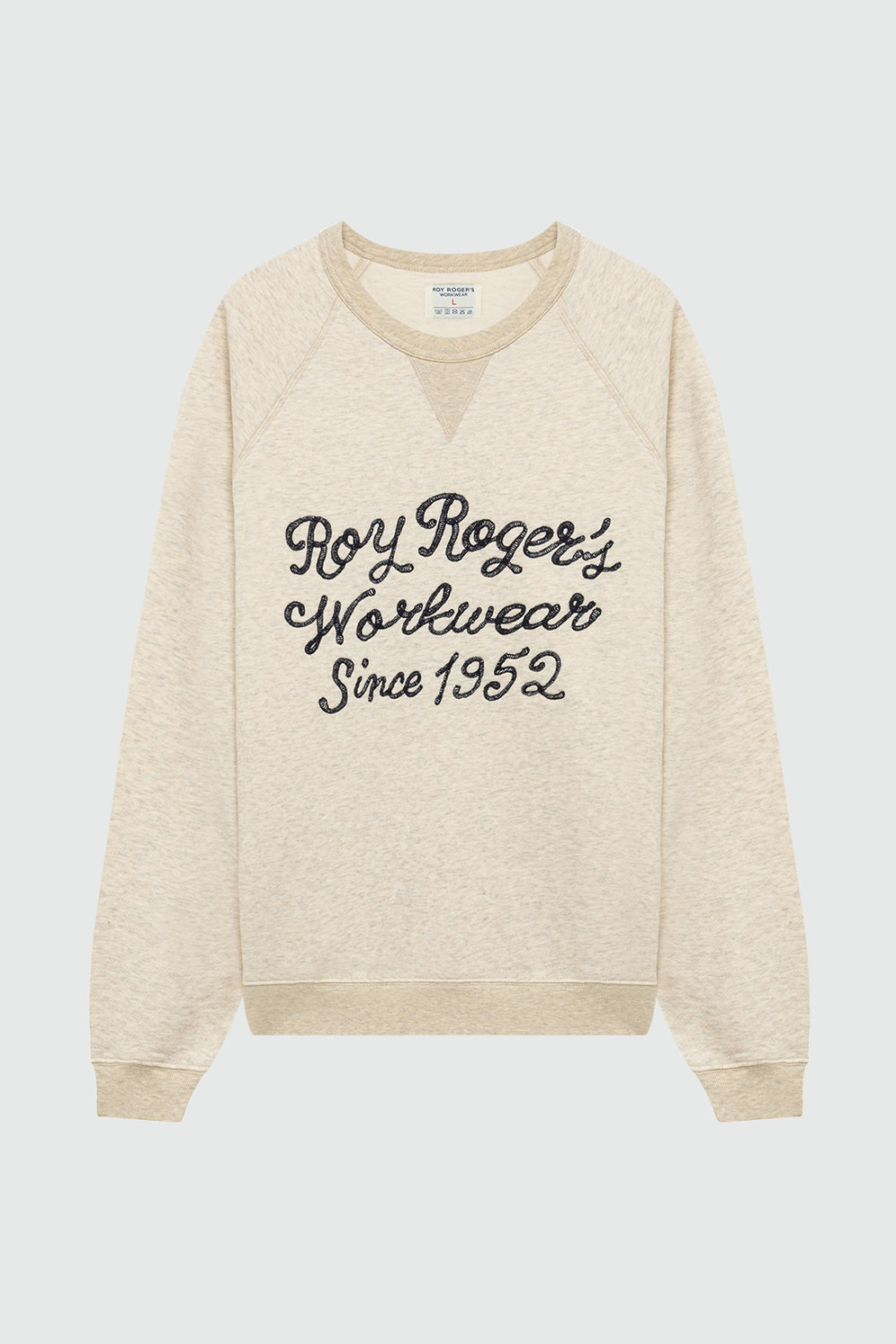 ROY ROGERS: CREW NECK SWEATSHIRT WITH EMBROIDERY