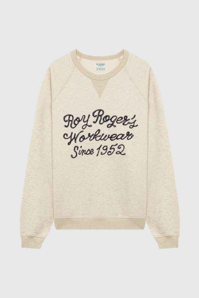 CREW NECK SWEATSHIRT WITH EMBROIDERY