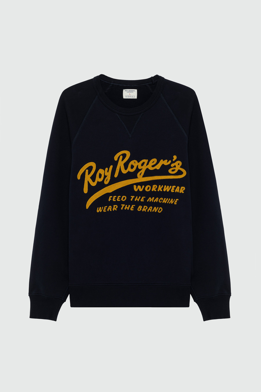 ROY ROGERS: FELPA GIROCOLLO CON RICAMO FEED THE MACHINE