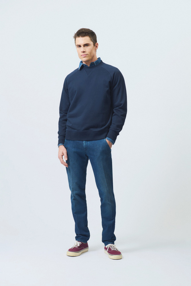 FELPA GIROCOLLO NO BRUSHED