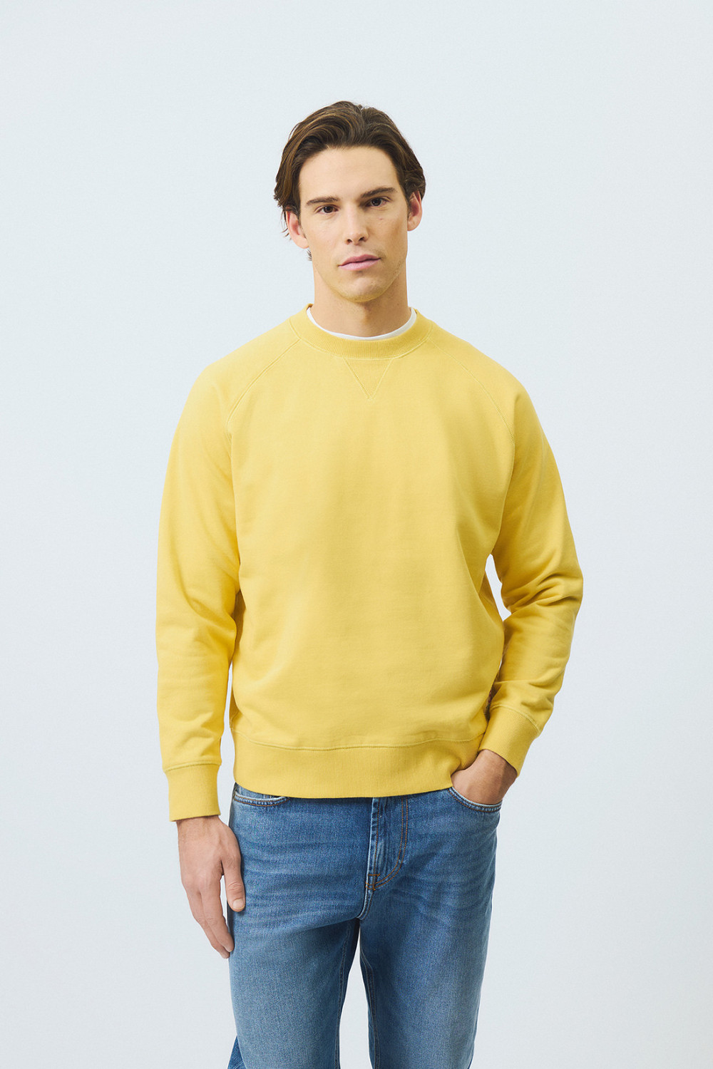 ROY ROGERS: FELPA GIROCOLLO NO BRUSHED