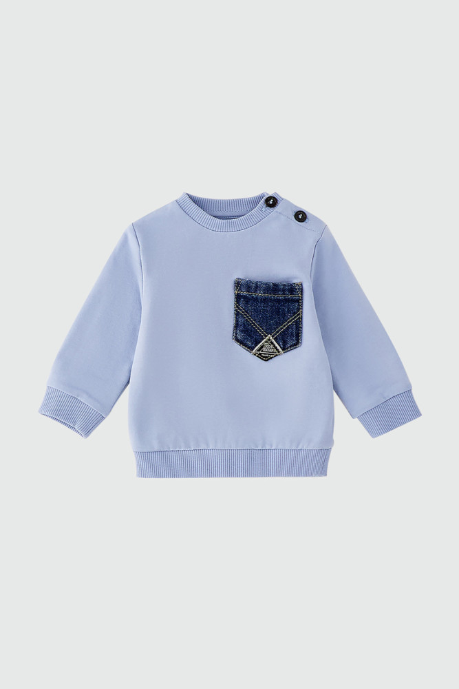 FELPA POCKET CON BOTTONI