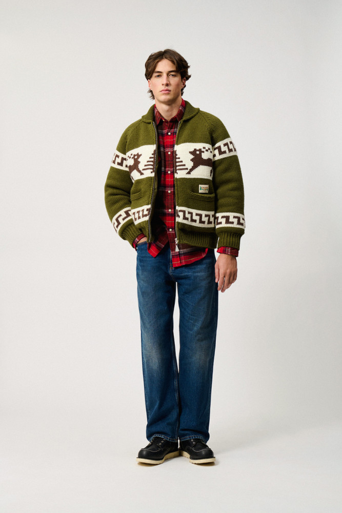 COWICHAN JACKET IN JACQUARD