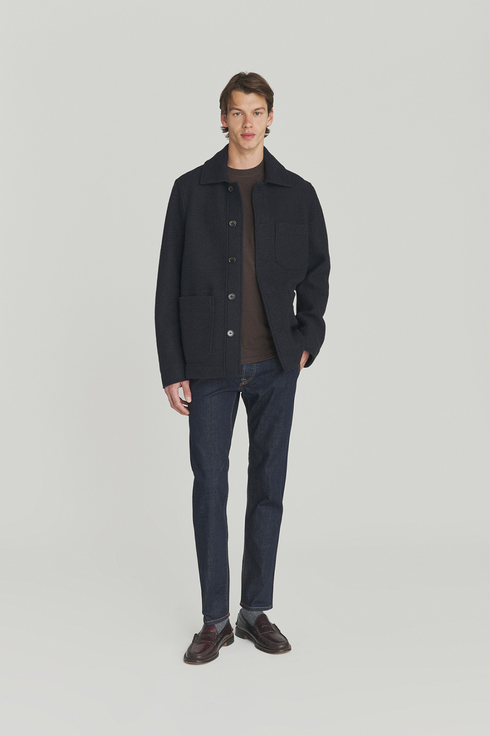 ROY ROGERS: FARMER JACKET IN WOOL BLEND