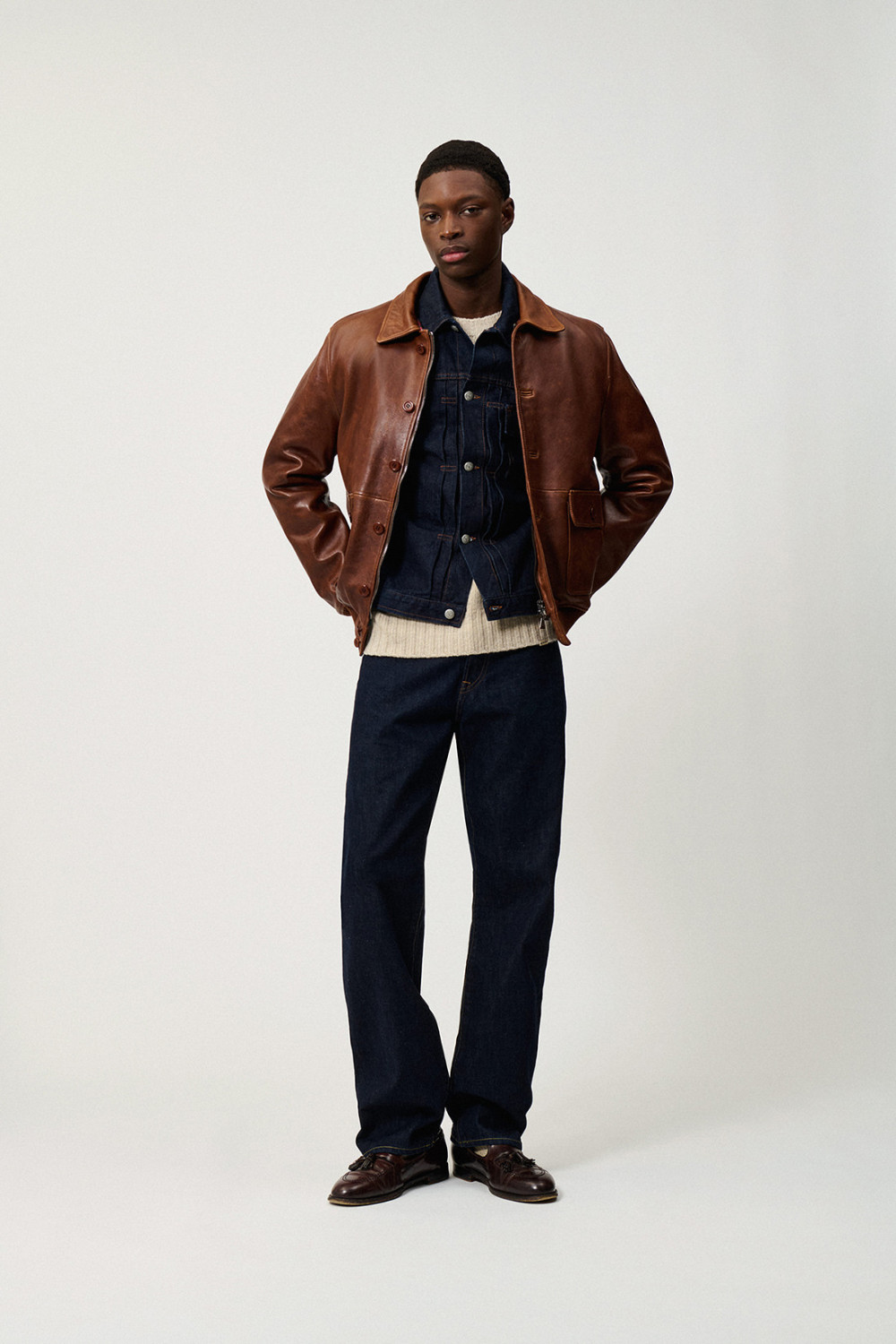 ROY ROGERS: NEWMAN JACKET IN LEATHER 