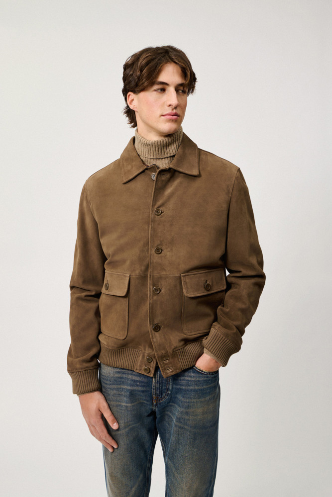 NEWMAN JACKET IN SUEDE