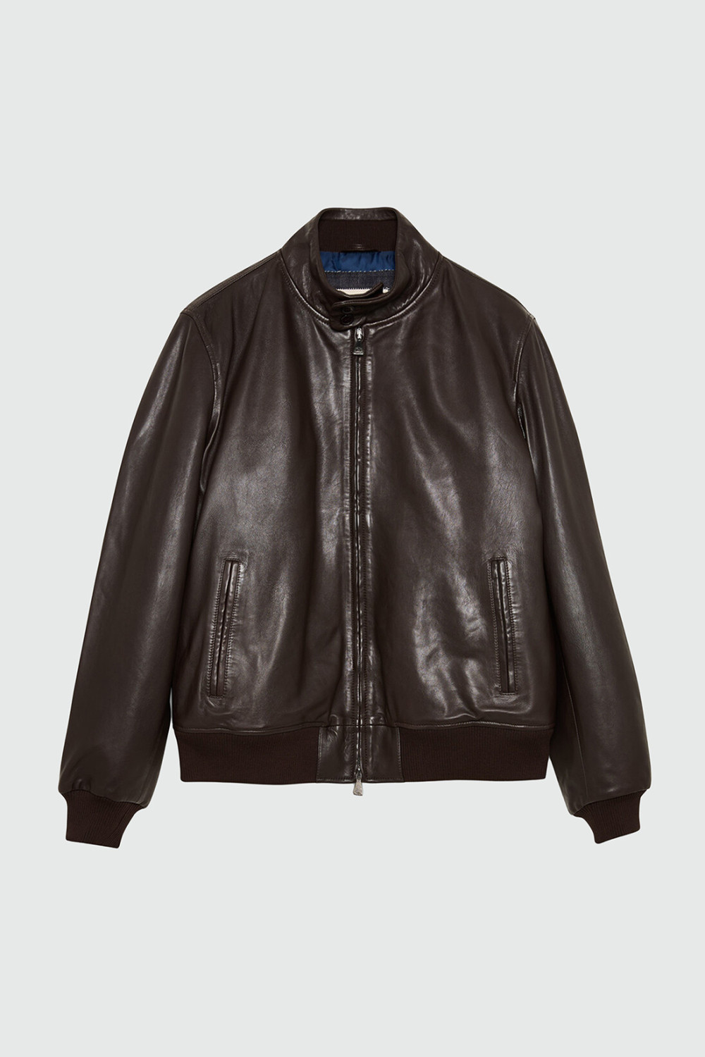 ROY ROGERS: PADDED BARRACUDA JACKET IN LEATHER