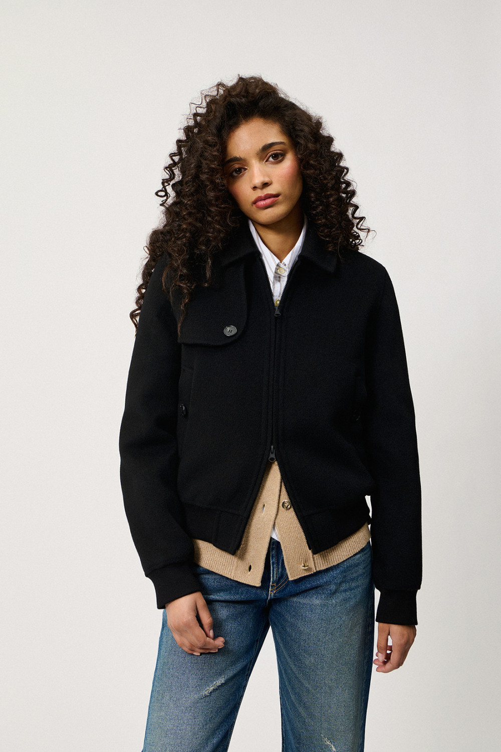 ROY ROGERS: STORM JACKET IN WOOL