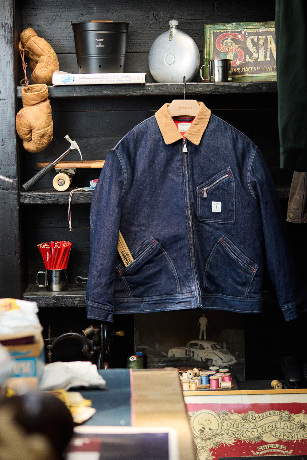 ROY ROGERS: GIACCA WORK IN DENIM