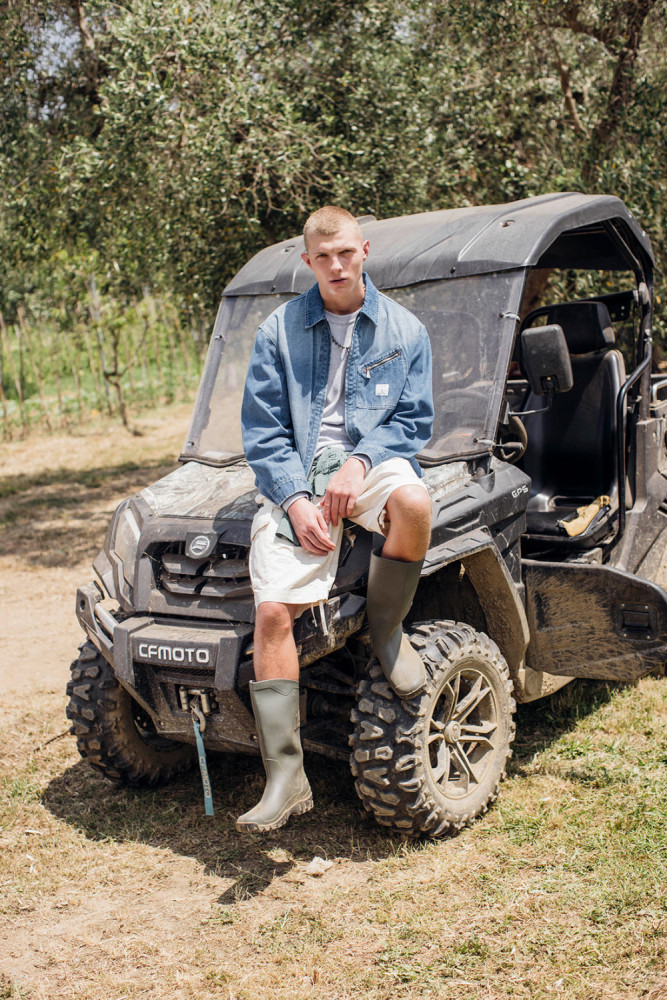 GIACCA WORK IN DENIM