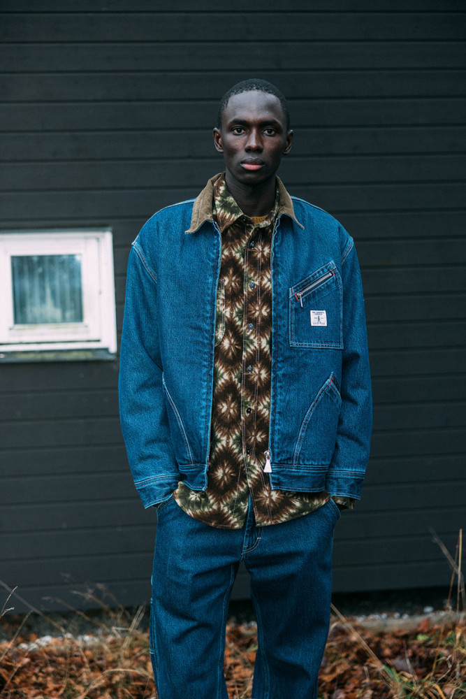WORK JACKET IN DENIM E WOOL