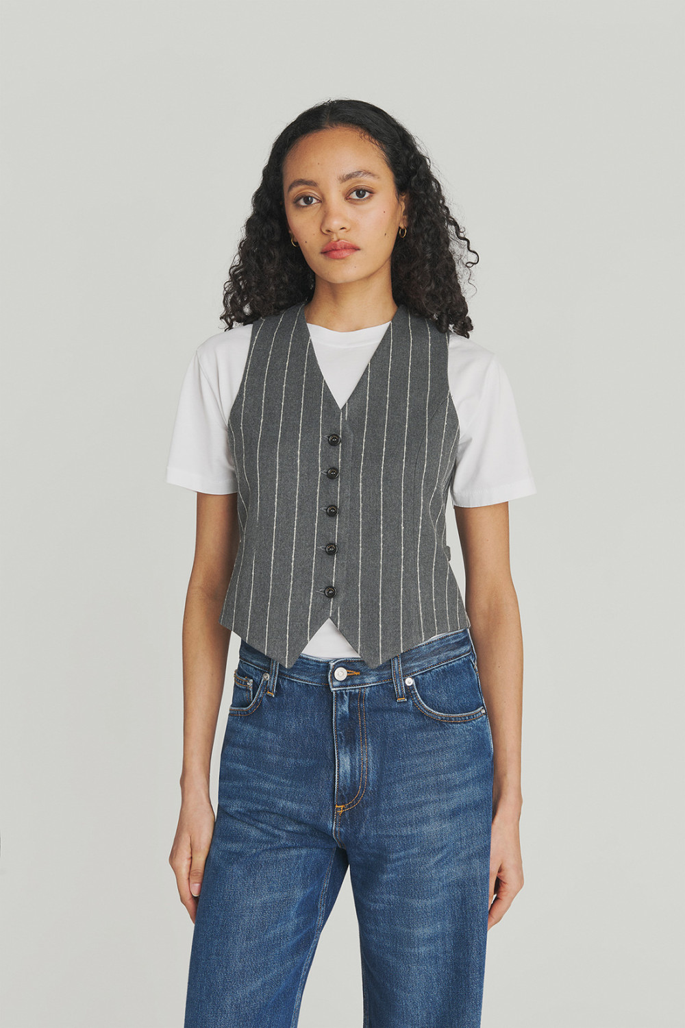 ROY ROGERS: GILET GESSATO IN TWILL