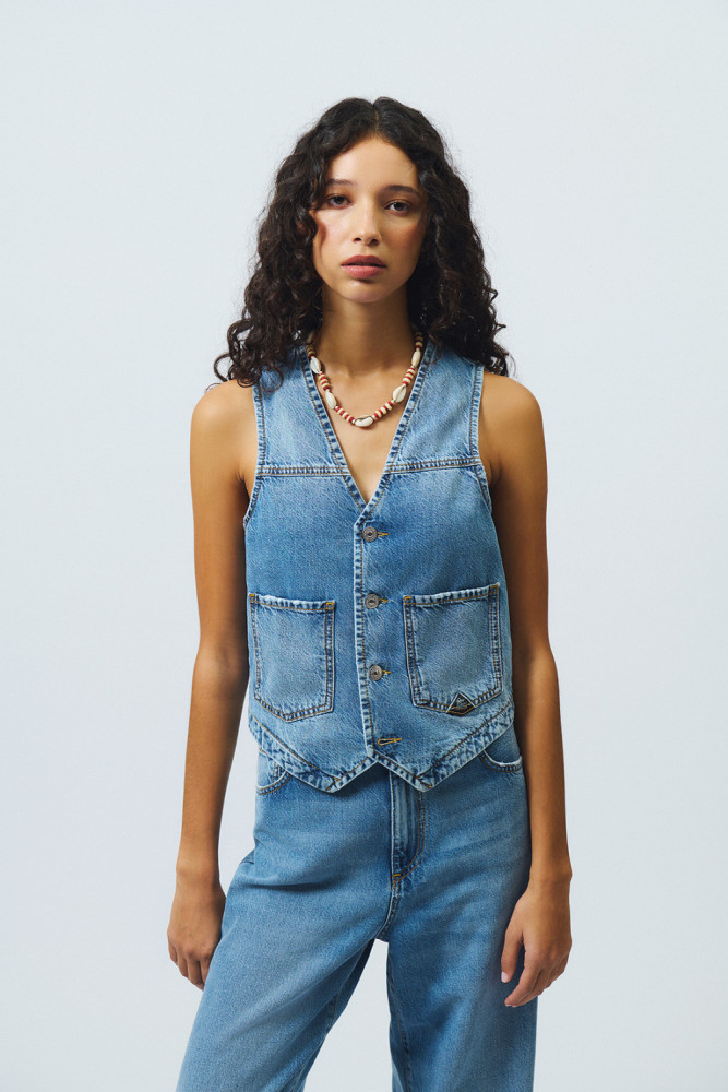 GILET IN DENIM OCEAN