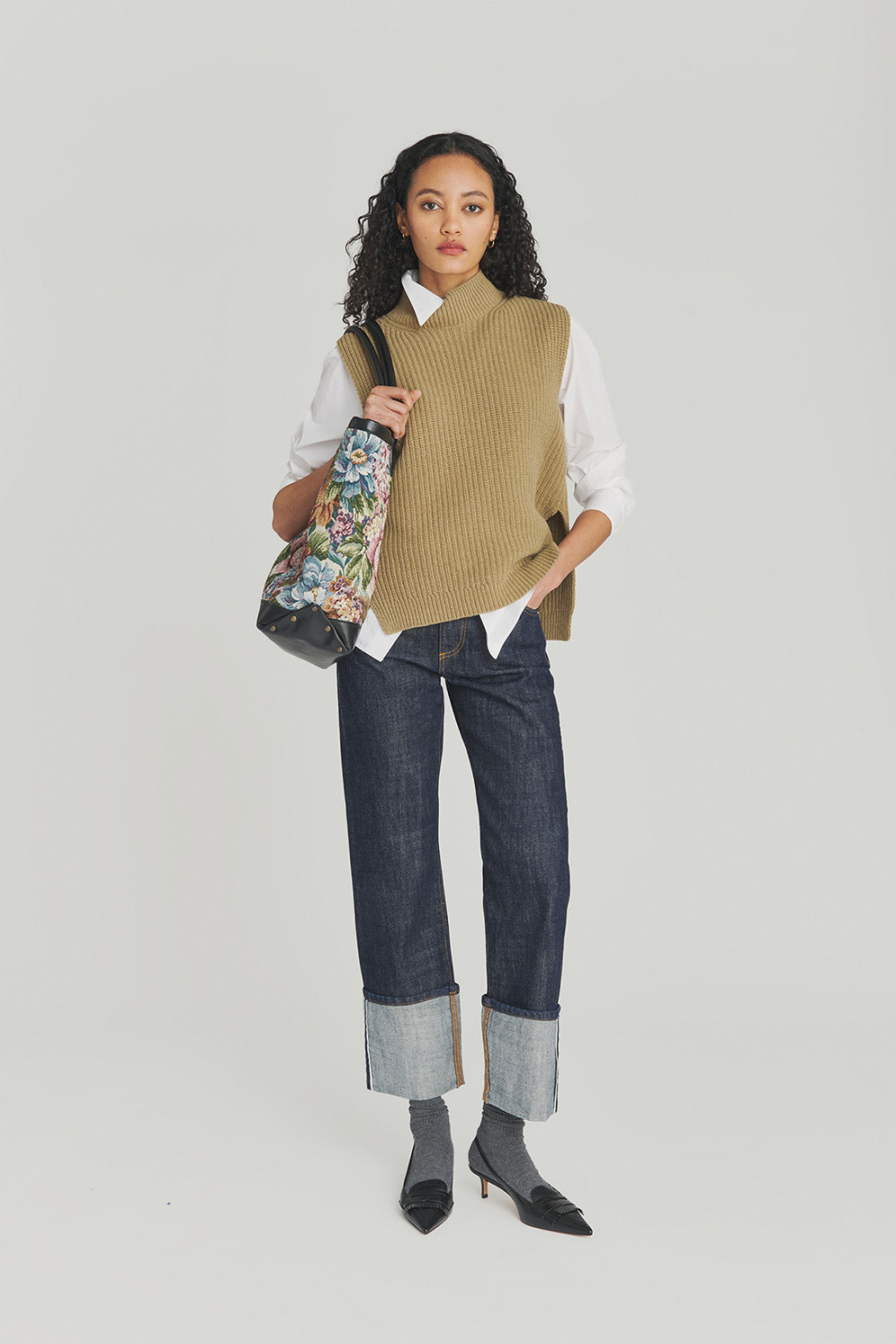 ROY ROGERS: GILET IN MISTO LANA