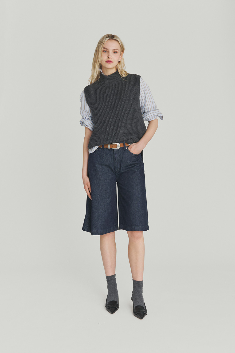 ROY ROGERS: GILET IN MISTO LANA