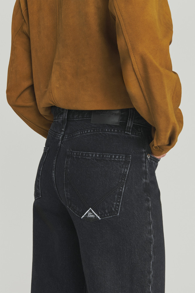 SUPER WIDE JEANS BLACK STORY