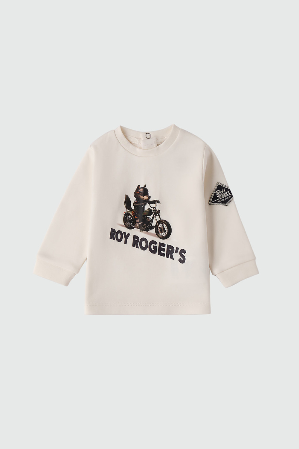 ROY ROGERS: MAGLIA GIROCOLLO IN COTONE