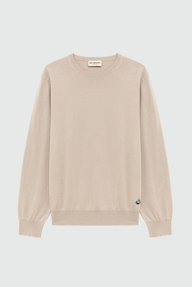 MAGLIA GIROCOLLO IN COTONE