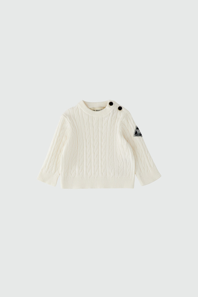 MAGLIA GIROCOLLO IN COTONE E LANA