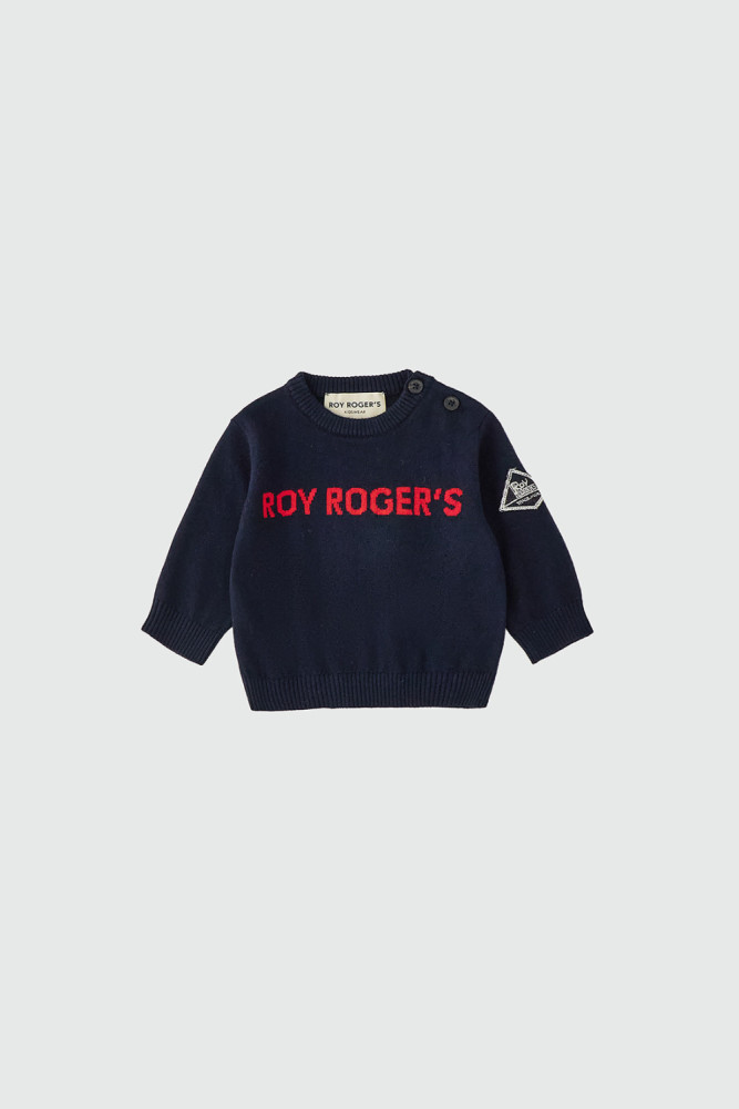 MAGLIA GIROCOLLO IN COTONE E LANA