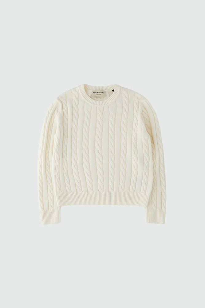 MAGLIA GIROCOLLO IN COTONE E LANA
