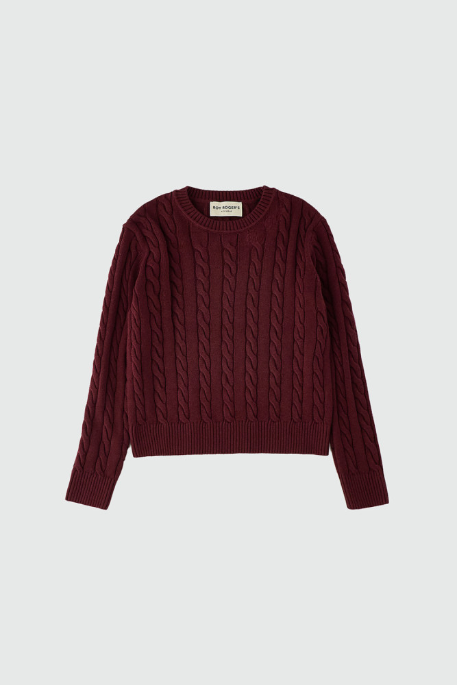 MAGLIA GIROCOLLO IN COTONE E LANA