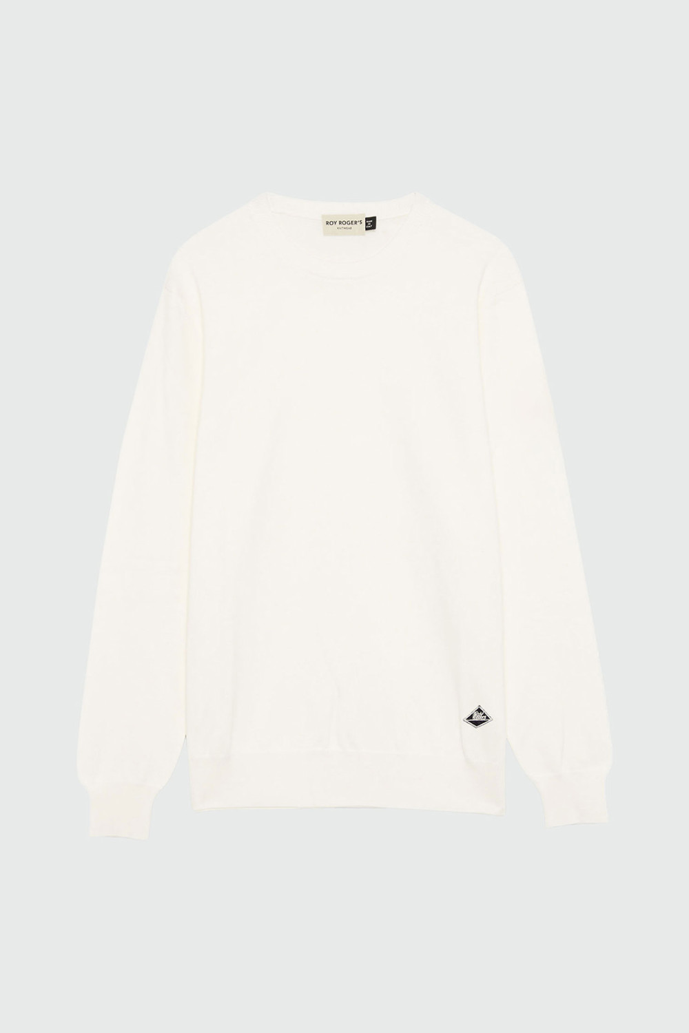 ROY ROGERS: CREWNECK SWEATER IN GAUGE 12 COTTON