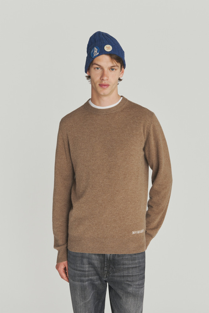 MAGLIONE GIROCOLLO IN LANA E CASHMERE