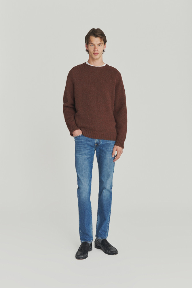 MAGLIONE GIROCOLLO IN LANA SHETLAND