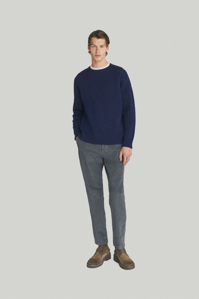 MAGLIONE GIROCOLLO IN LANA SHETLAND