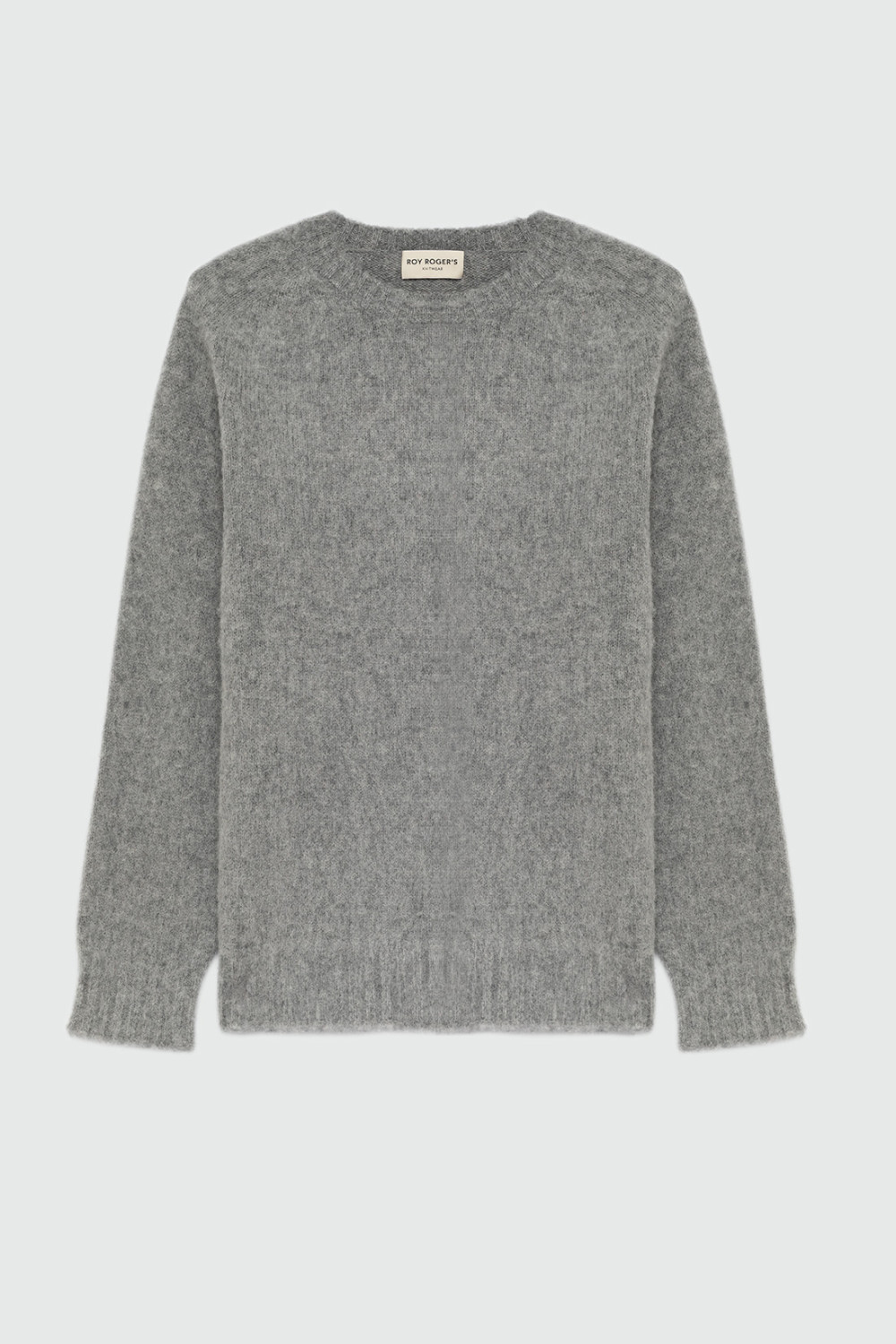 ROY ROGERS: MAGLIONE GIROCOLLO IN LANA SHETLAND