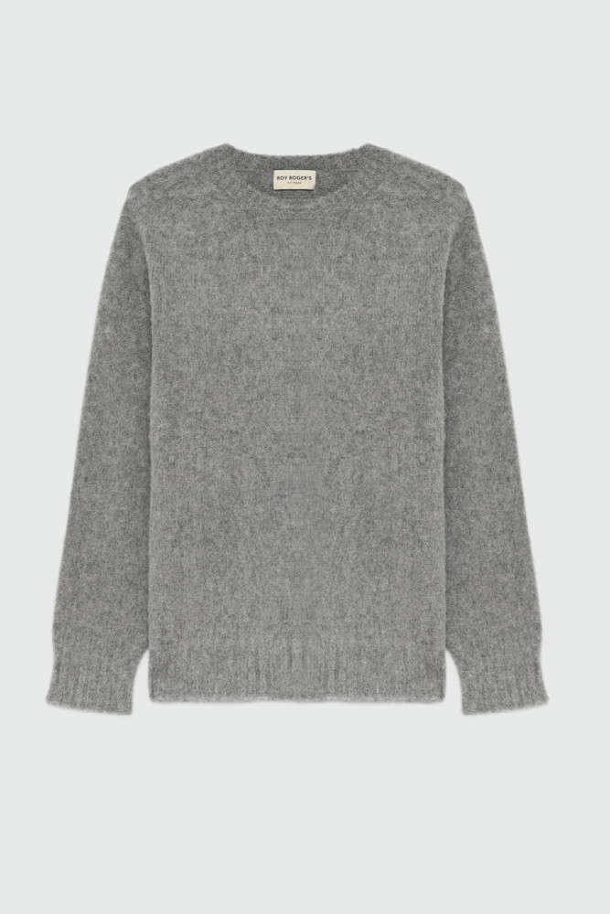 MAGLIONE GIROCOLLO IN LANA SHETLAND